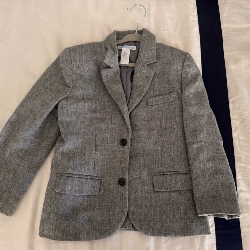 Janie and Jack Gray Kids Blazer